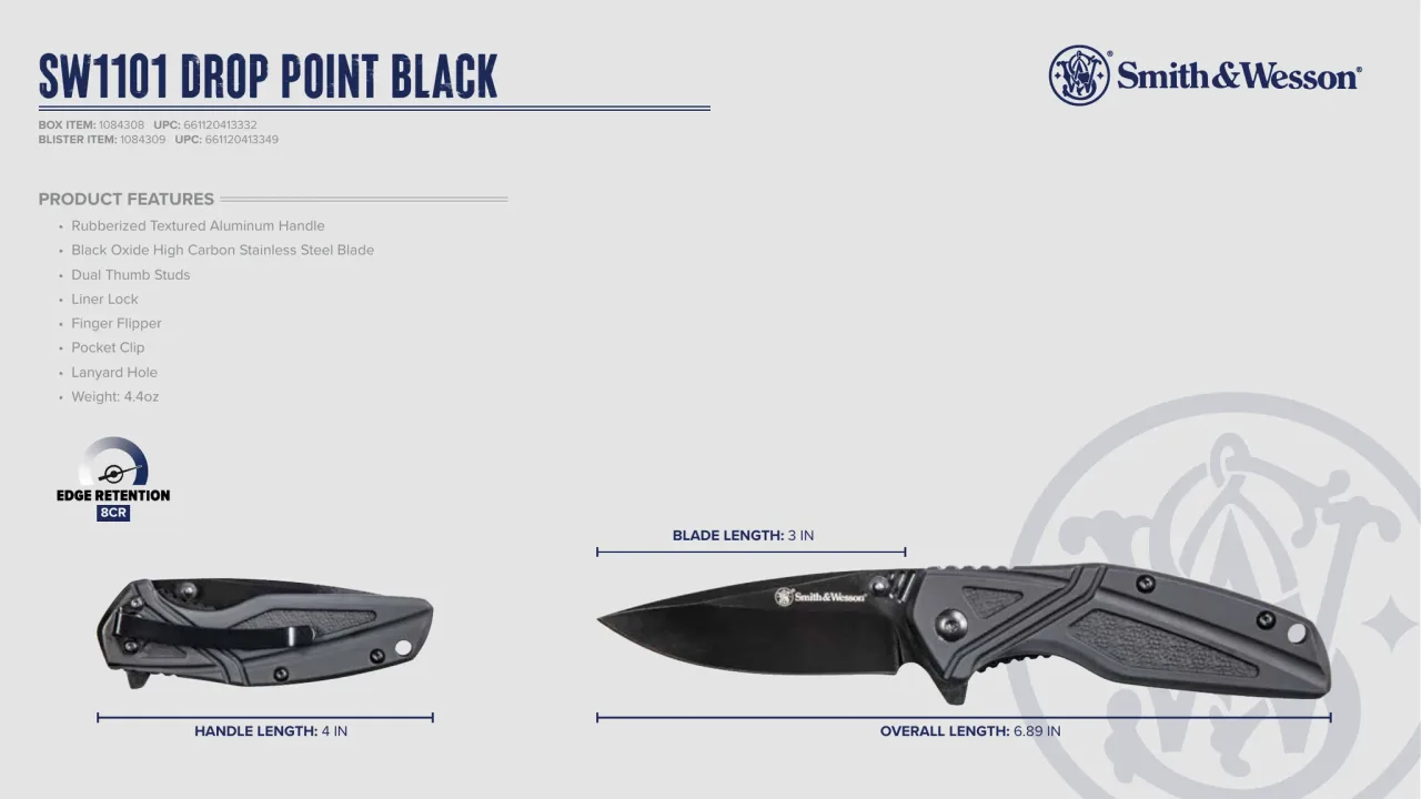 Página 28 de Smith & Wesson · Cuchillería 2024