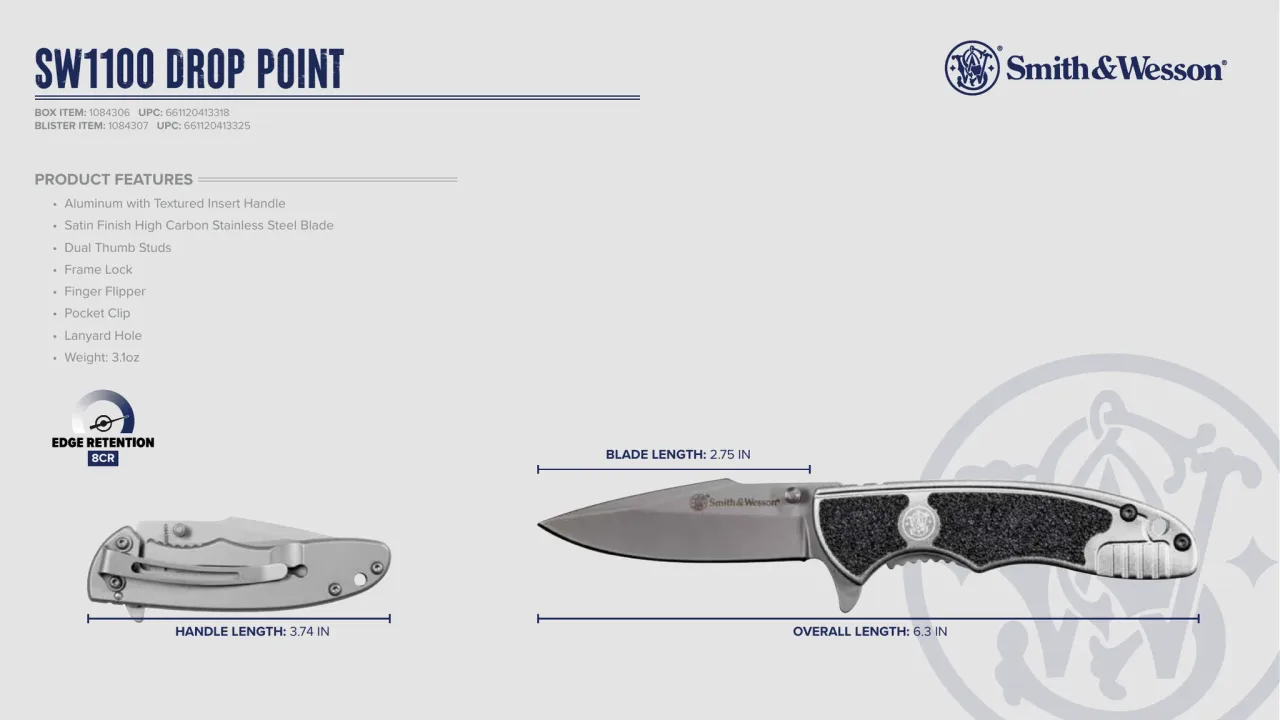 Página 29 de Smith & Wesson · Cuchillería 2024