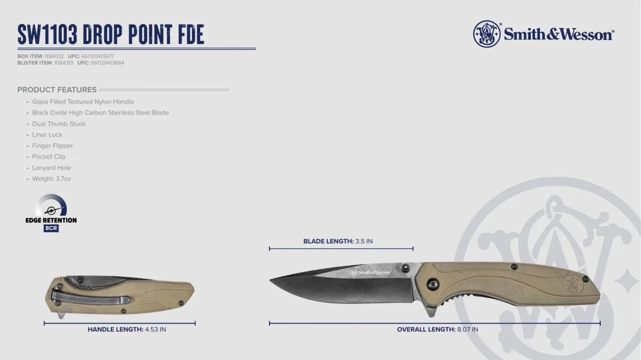 Página 30 de Smith & Wesson · Cuchillería 2024