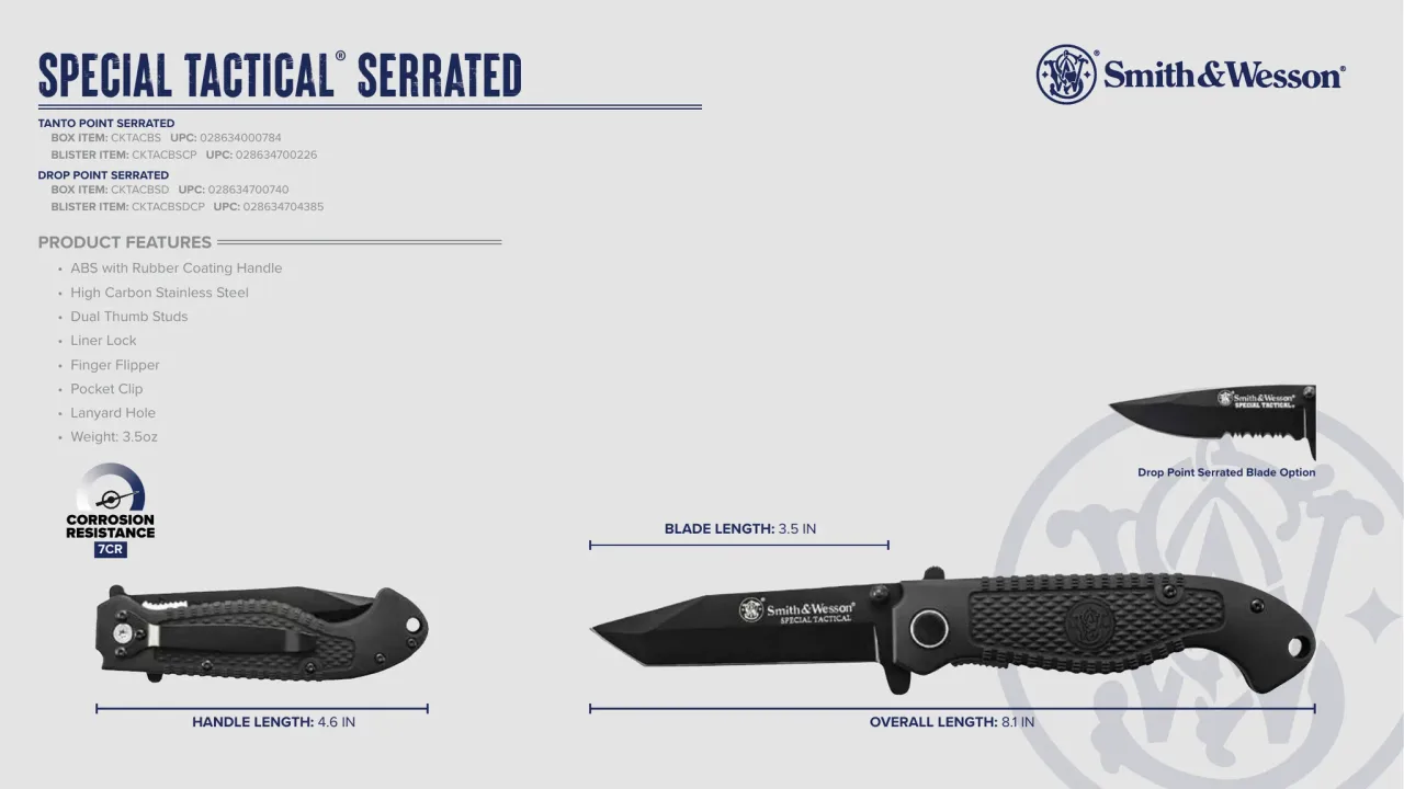 Página 33 de Smith & Wesson · Cuchillería 2024