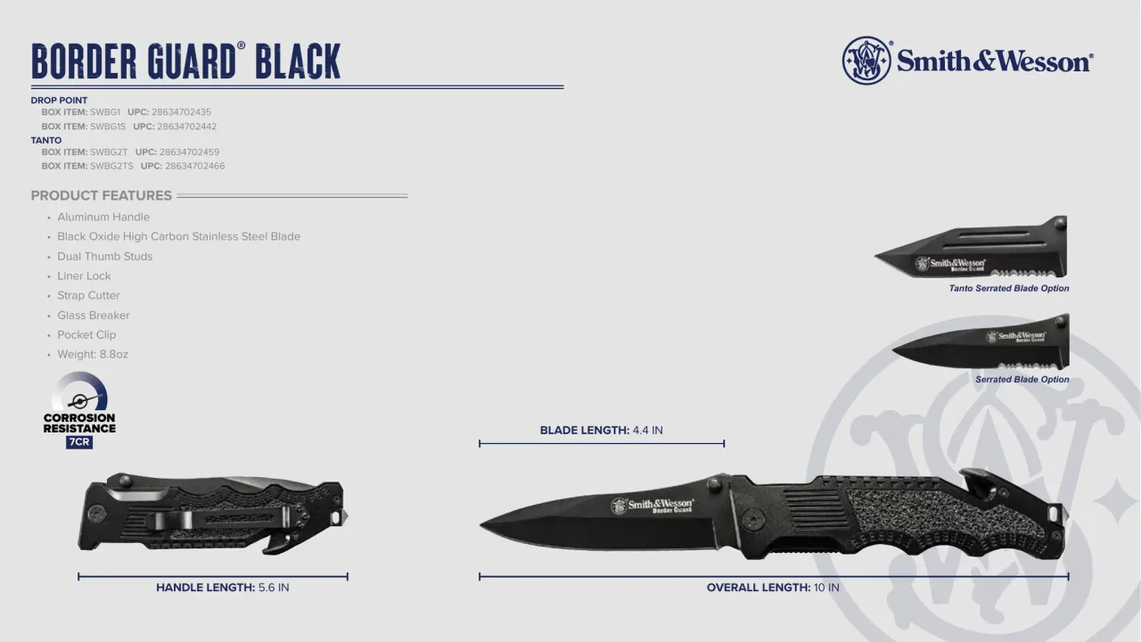 Página 35 de Smith & Wesson · Cuchillería 2024