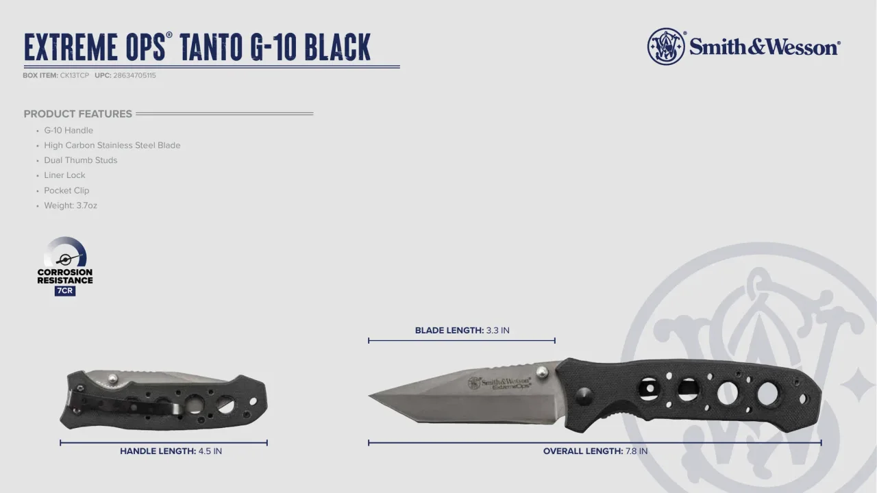 Página 40 de Smith & Wesson · Cuchillería 2024