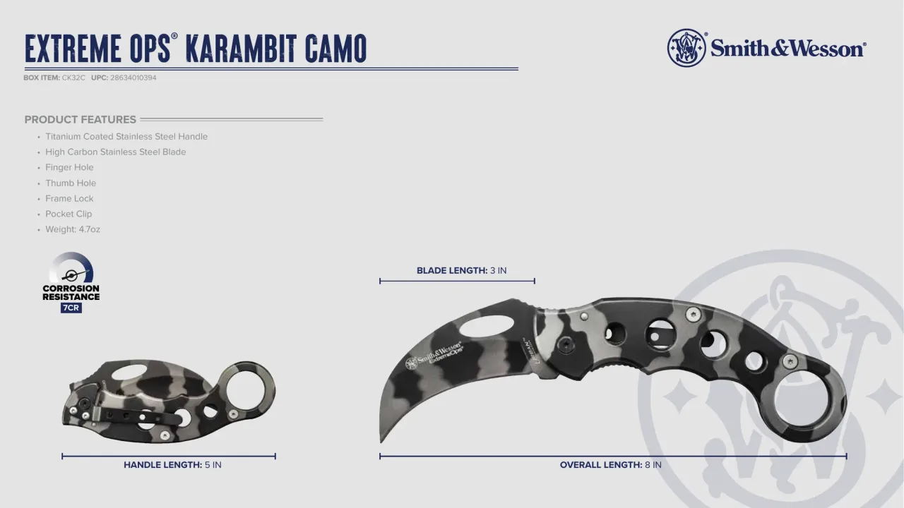 Página 50 de Smith & Wesson · Cuchillería 2024