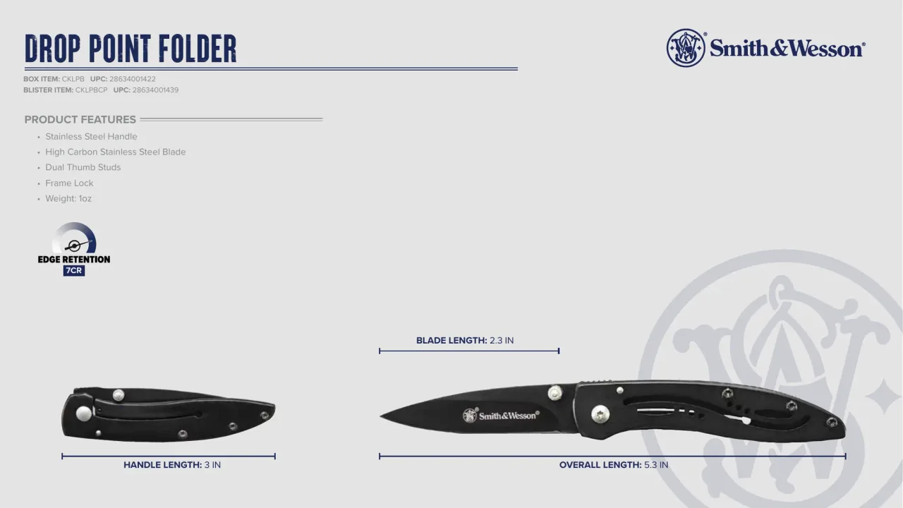 Página 56 de Smith & Wesson · Cuchillería 2024