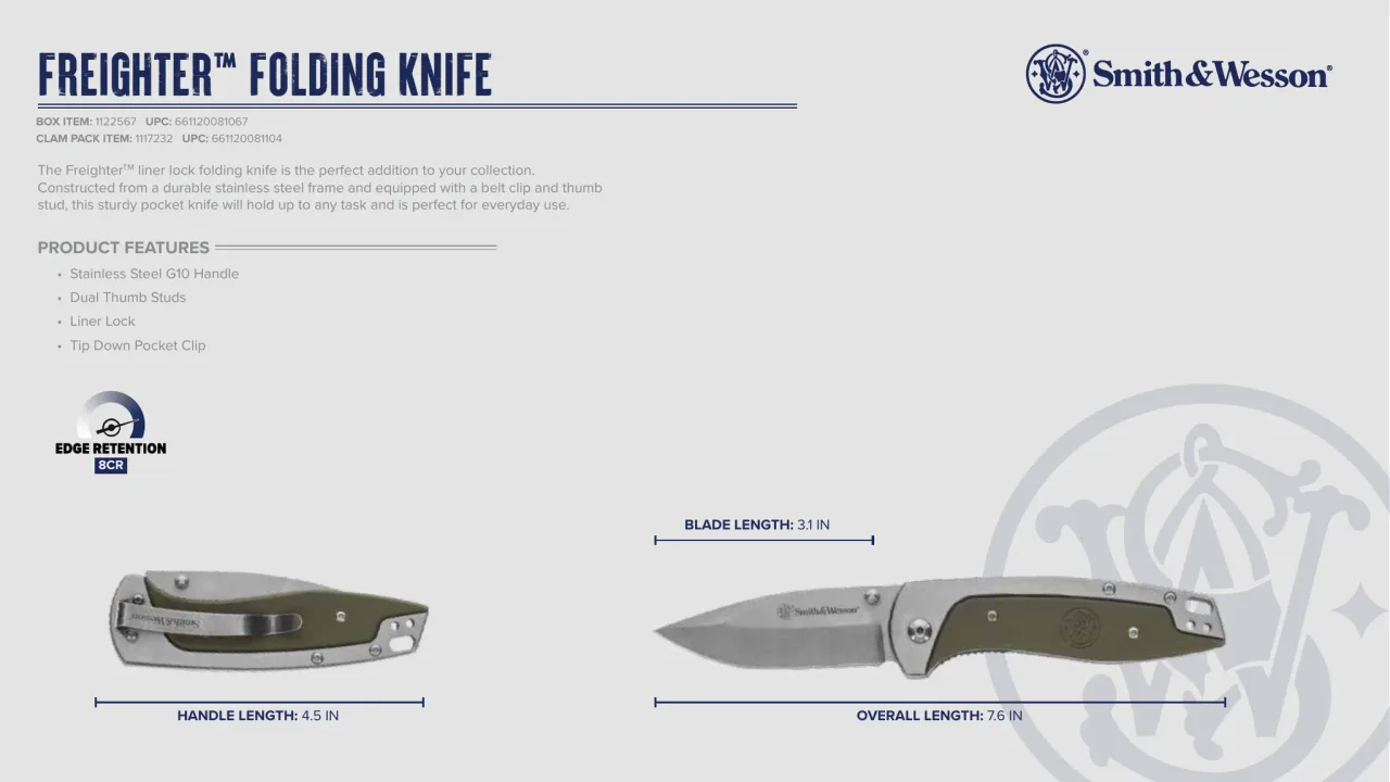 Página 66 de Smith & Wesson · Cuchillería 2024