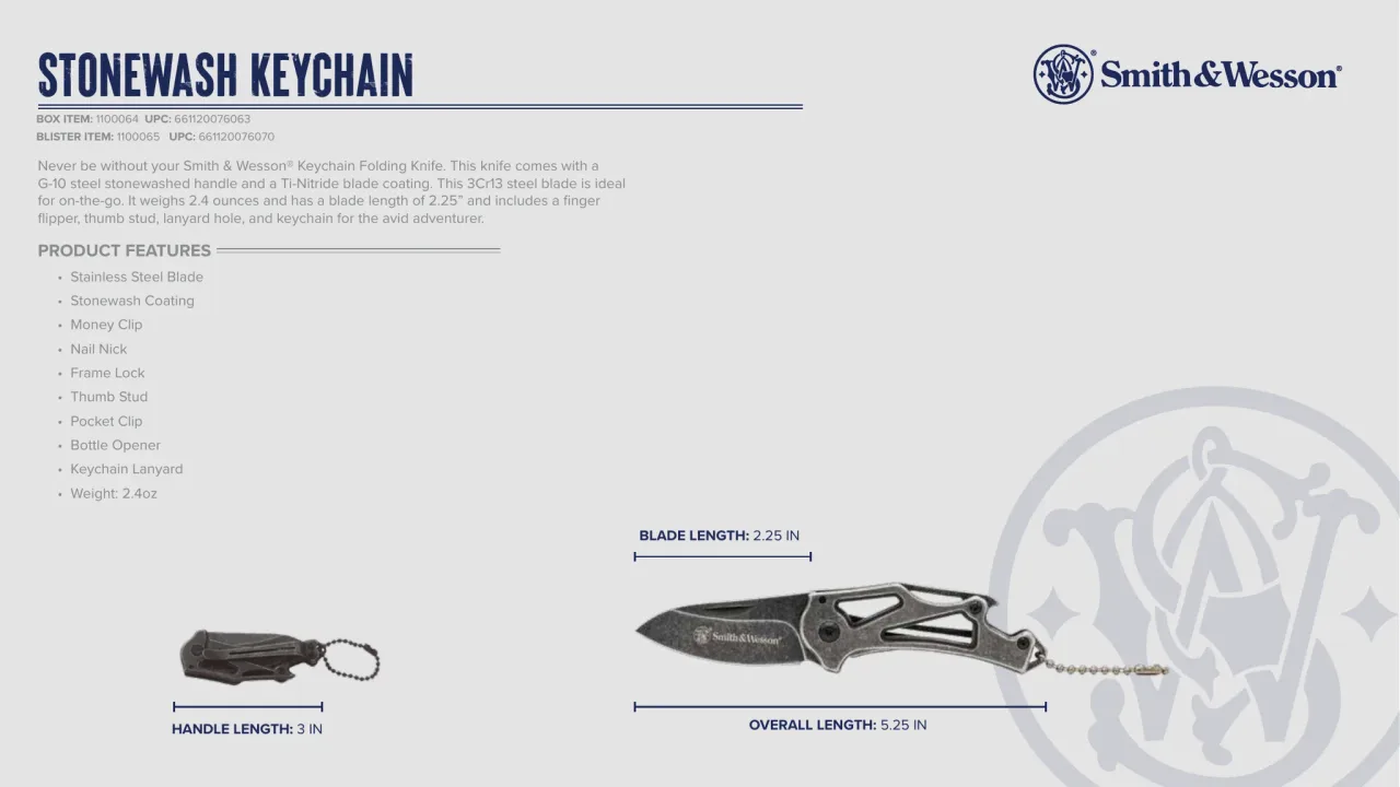 Página 70 de Smith & Wesson · Cuchillería 2024