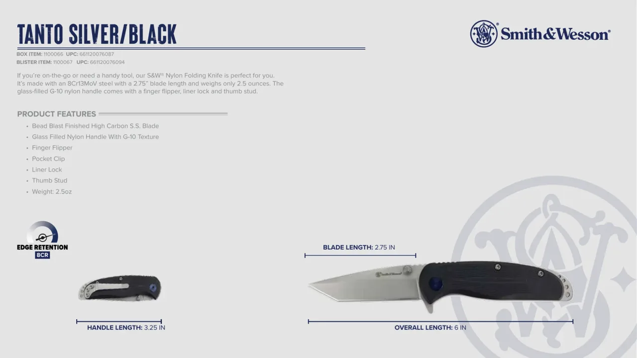 Página 71 de Smith & Wesson · Cuchillería 2024