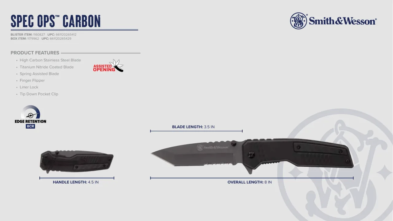 Página 82 de Smith & Wesson · Cuchillería 2024