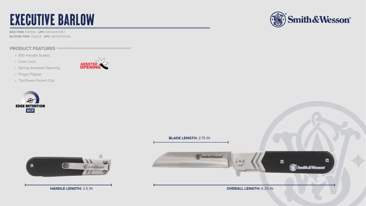 Página 84 de Smith & Wesson · Cuchillería 2024