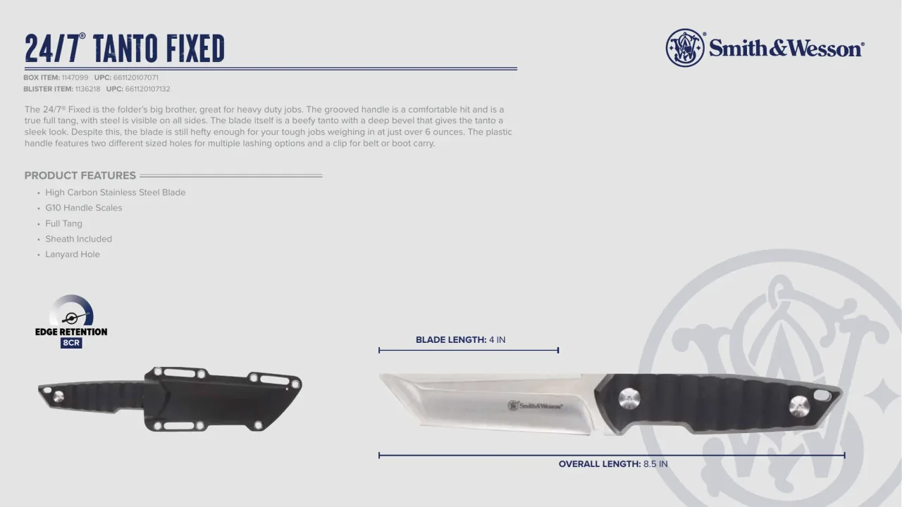 Página 98 de Smith & Wesson · Cuchillería 2024