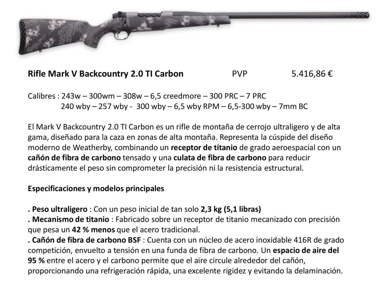 Página 12 de Weatherby 2026