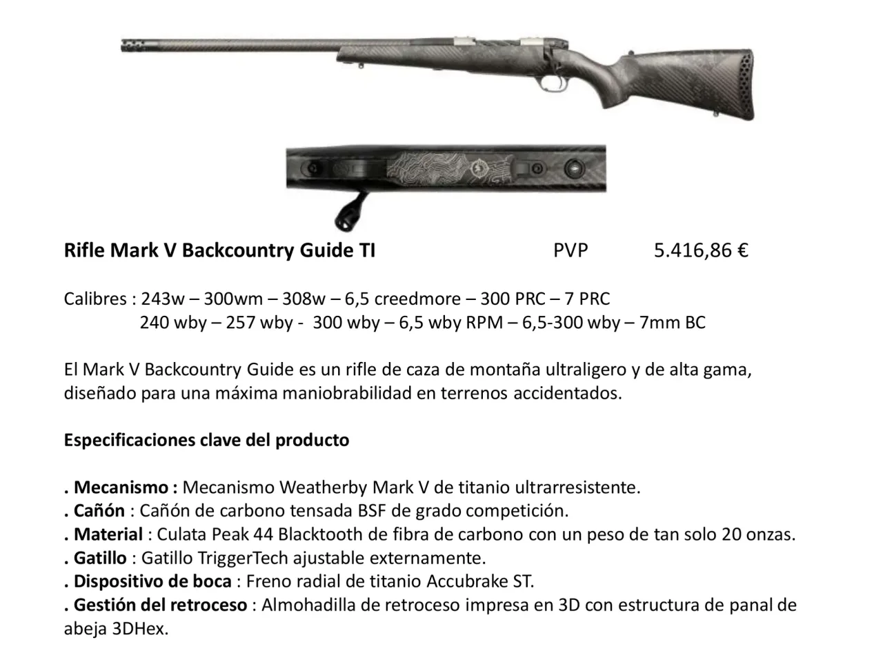 Página 15 de Weatherby 2026