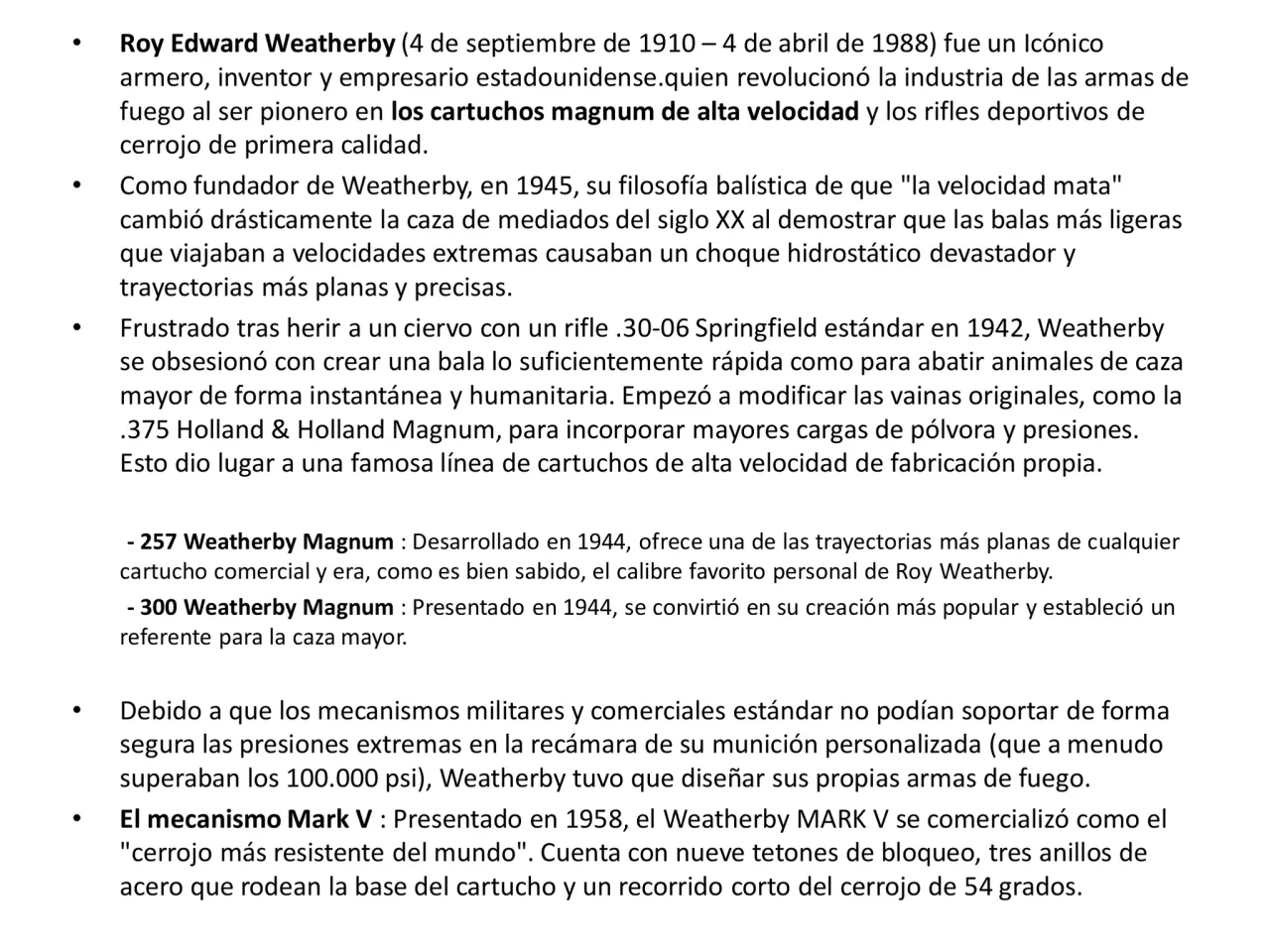 Página 3 de Weatherby 2026