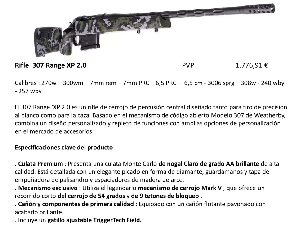 Página 32 de Weatherby 2026