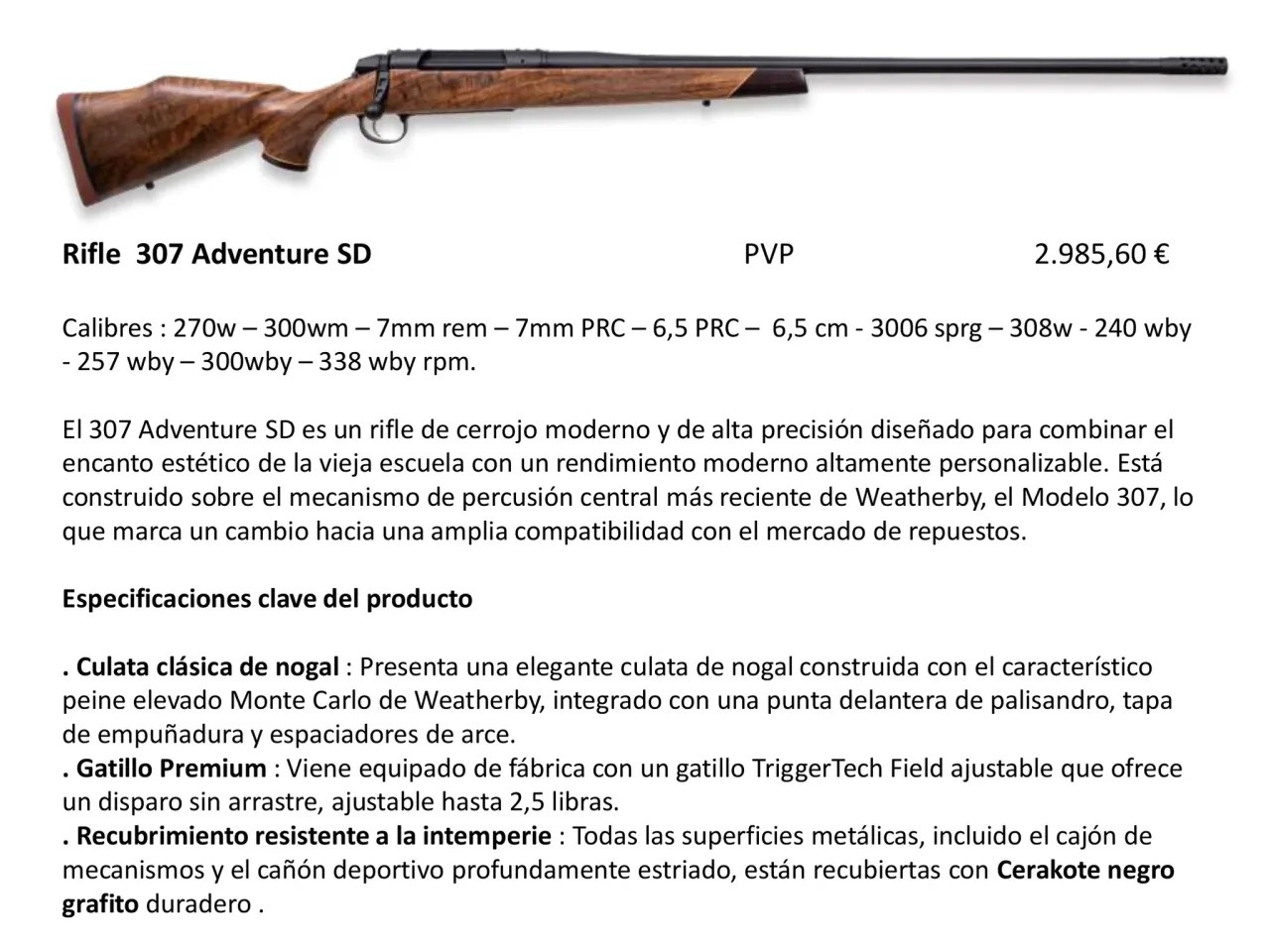 Página 36 de Weatherby 2026
