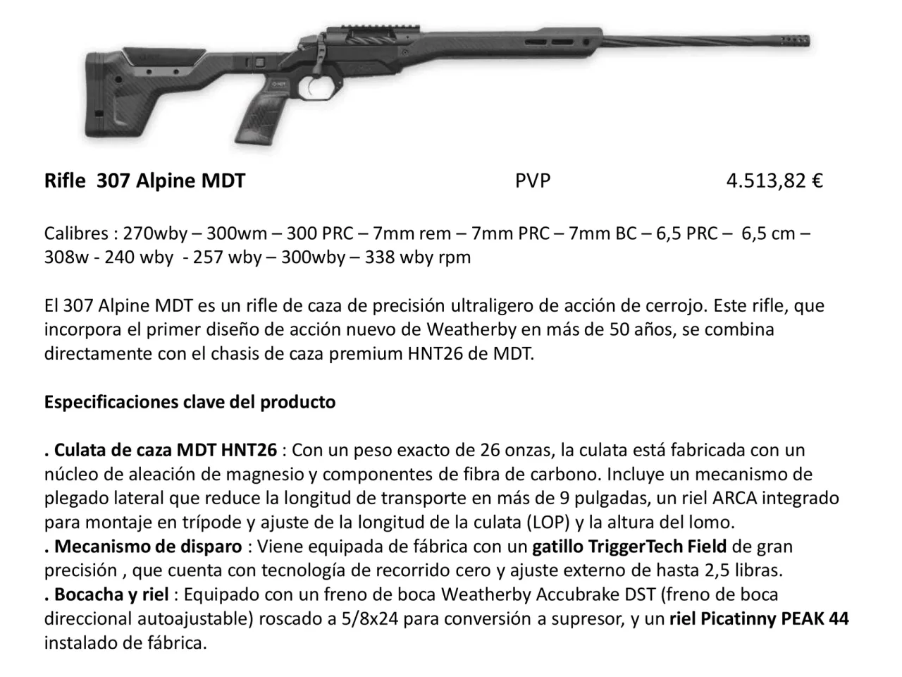 Página 38 de Weatherby 2026