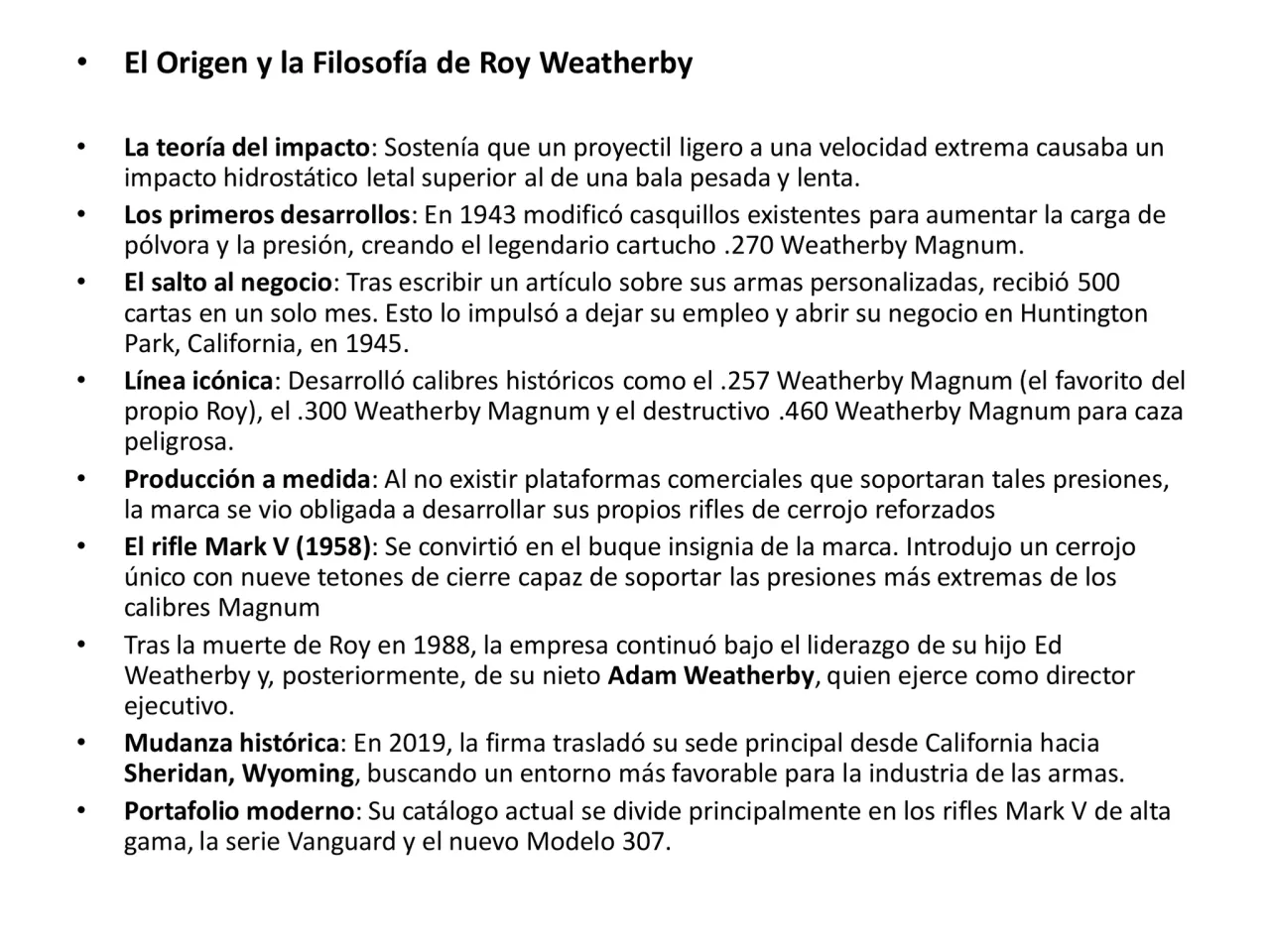 Página 4 de Weatherby 2026