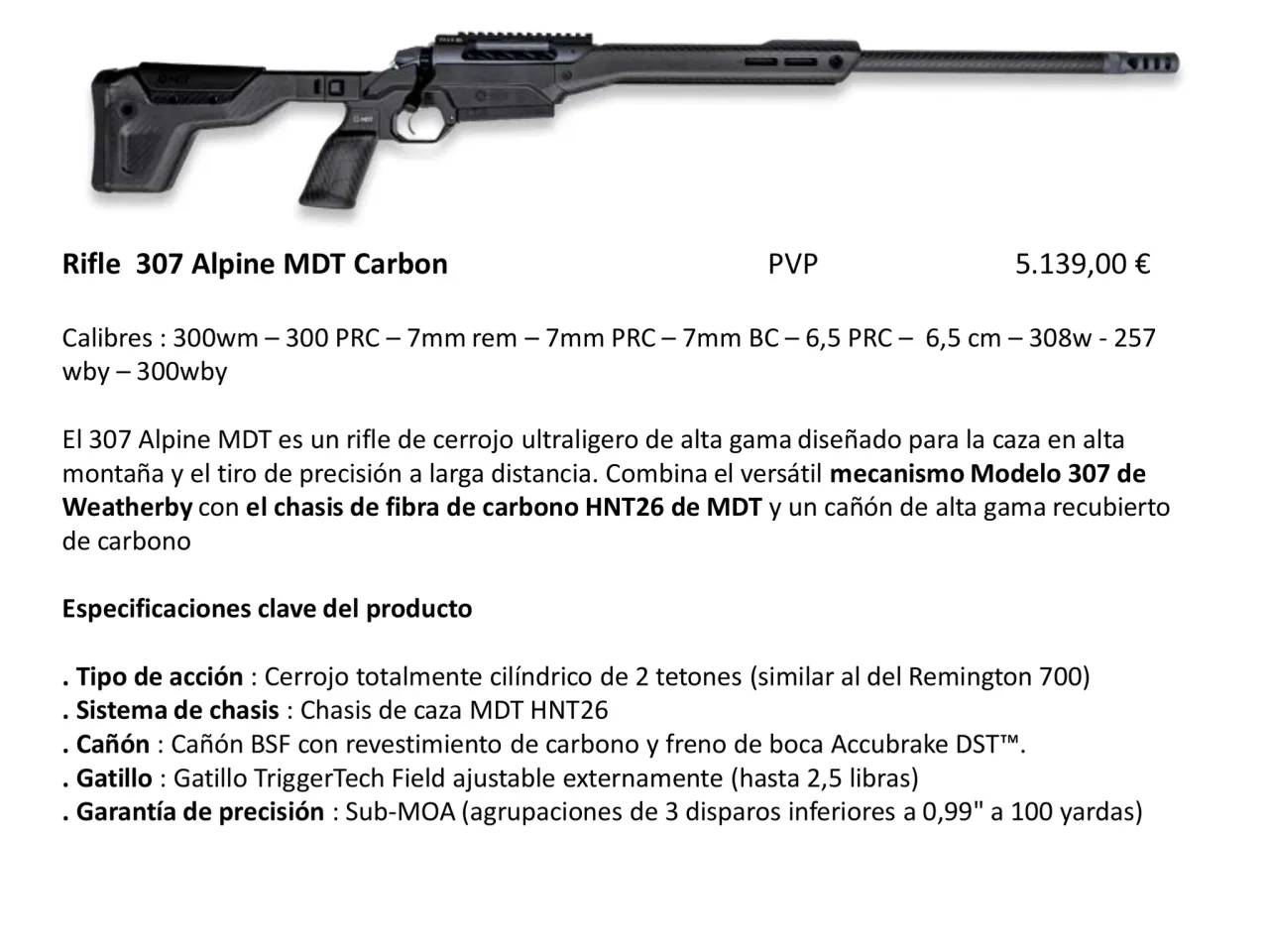 Página 40 de Weatherby 2026