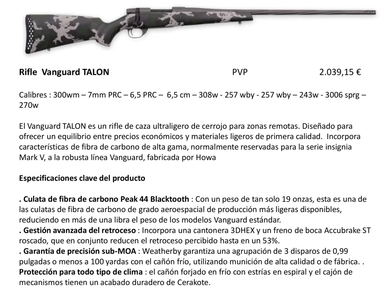 Página 48 de Weatherby 2026