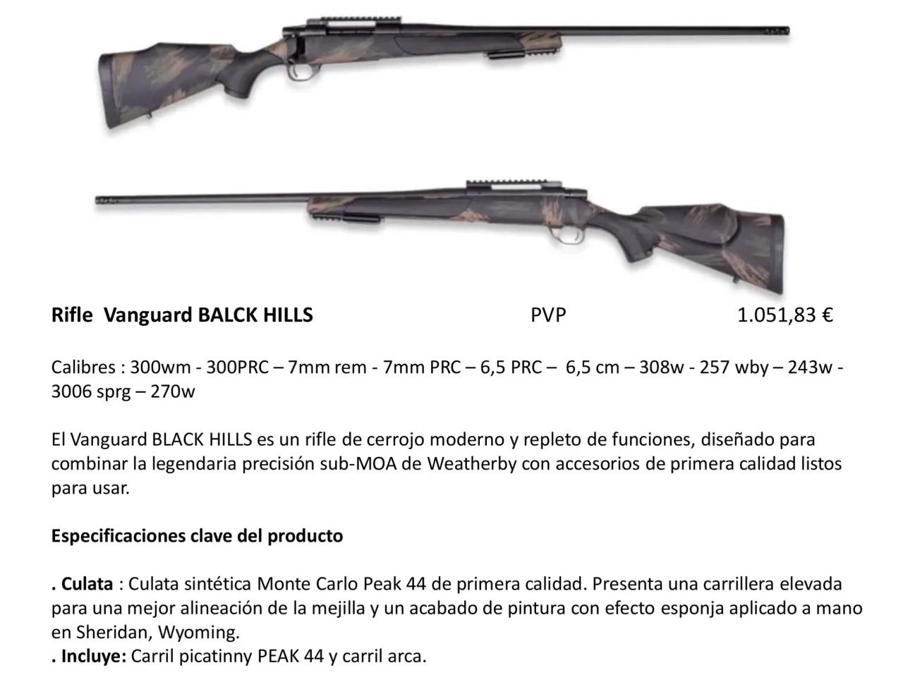 Página 50 de Weatherby 2026