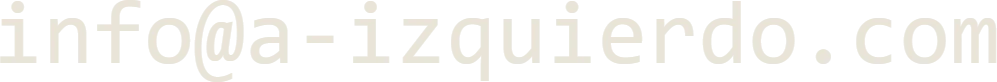 Correo de contacto: info arroba a-izquierdo punto com